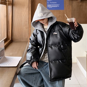 冬季男士连帽棉衣男加厚潮流新款休闲棉服棉袄男A266-P02-P100图片