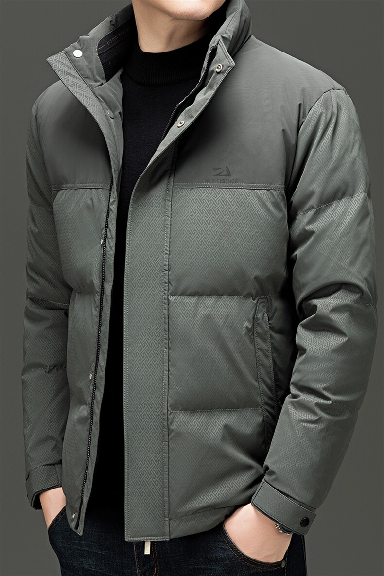 中年羽绒服男士2026年冬季加厚保暖白鸭绒上衣休闲面包服外套男款,男装羽绒服,电商B212（原钱塘6029）