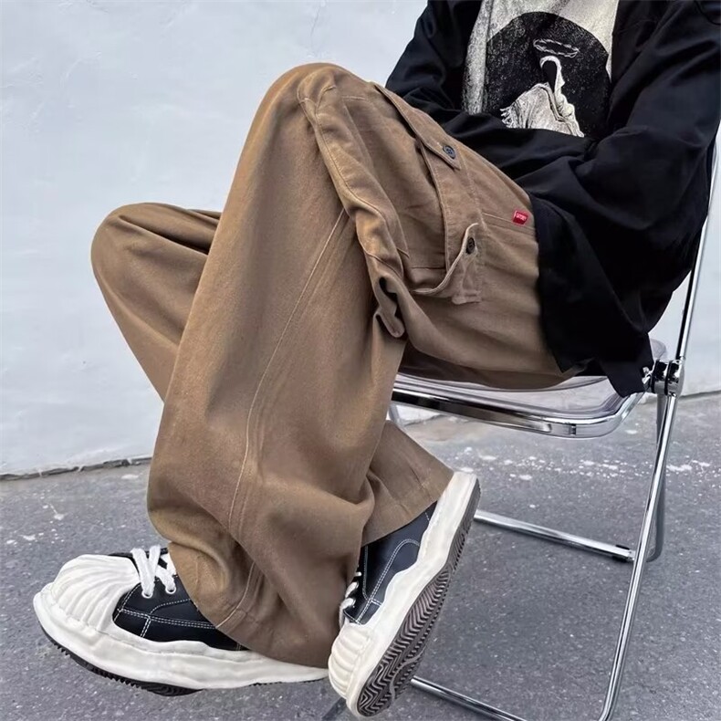 新款时尚潮男百搭宽松工装裤,男装休闲裤,四季星座218-1