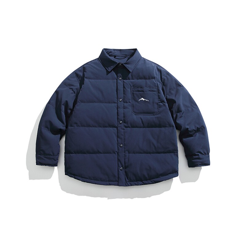 外27-2日系工装衬衫夹克羽绒服90白鸭绒(新标）YR05-P195,男装夹克,新杭派外27-2
