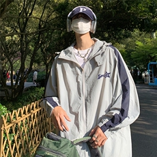 港风23夏季时尚百搭美式UPF50+防晒衣薄款夹克外套F62801P65控88，男装防晒衣，电商A268A