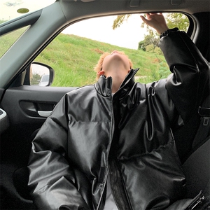 2025冬季新款美式扎染皮衣棉服保暖加厚外套A316-1-Y125P138控188图片