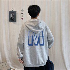 KS21260-P38连帽开衫卫衣男运动外套大码班服，男装卫衣，电商A040