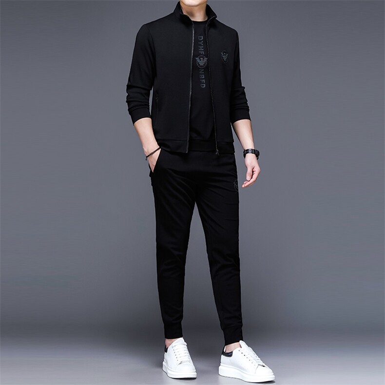 SA9320-3钱塘2020-2中青年男士冬季新款百搭帅气潮流卫衣P240,男装休闲套装,钱塘207-2