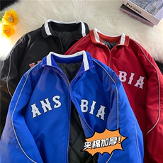 港风新品反光宽松男士棉衣韩版百搭情侣棉服冬装外套G1030P118，男装棉衣，电商A339