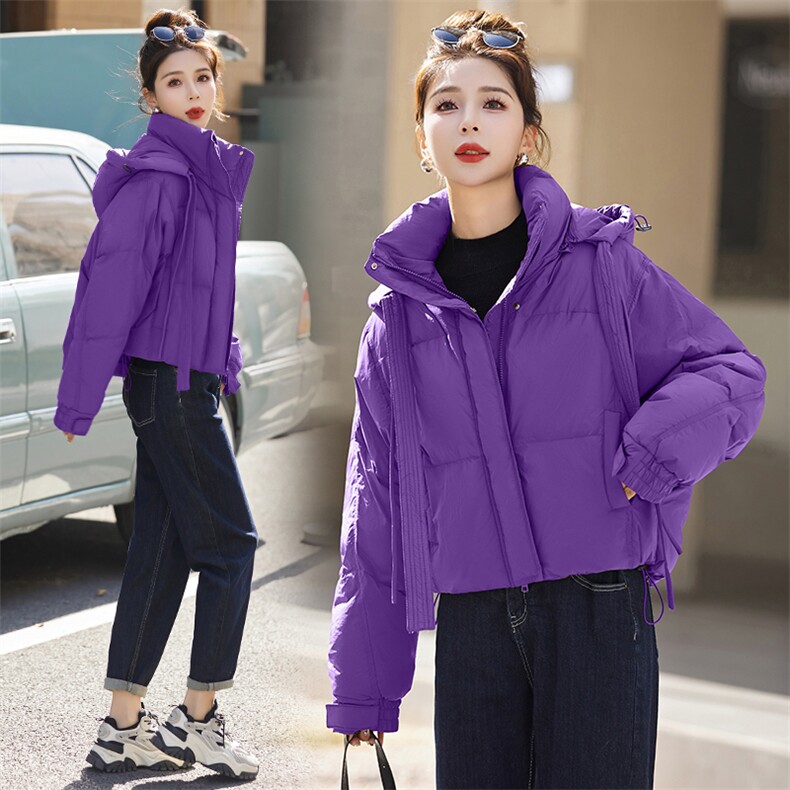 现货羽绒服女2023年冬季新款女装时尚冬季保暖外套图片
