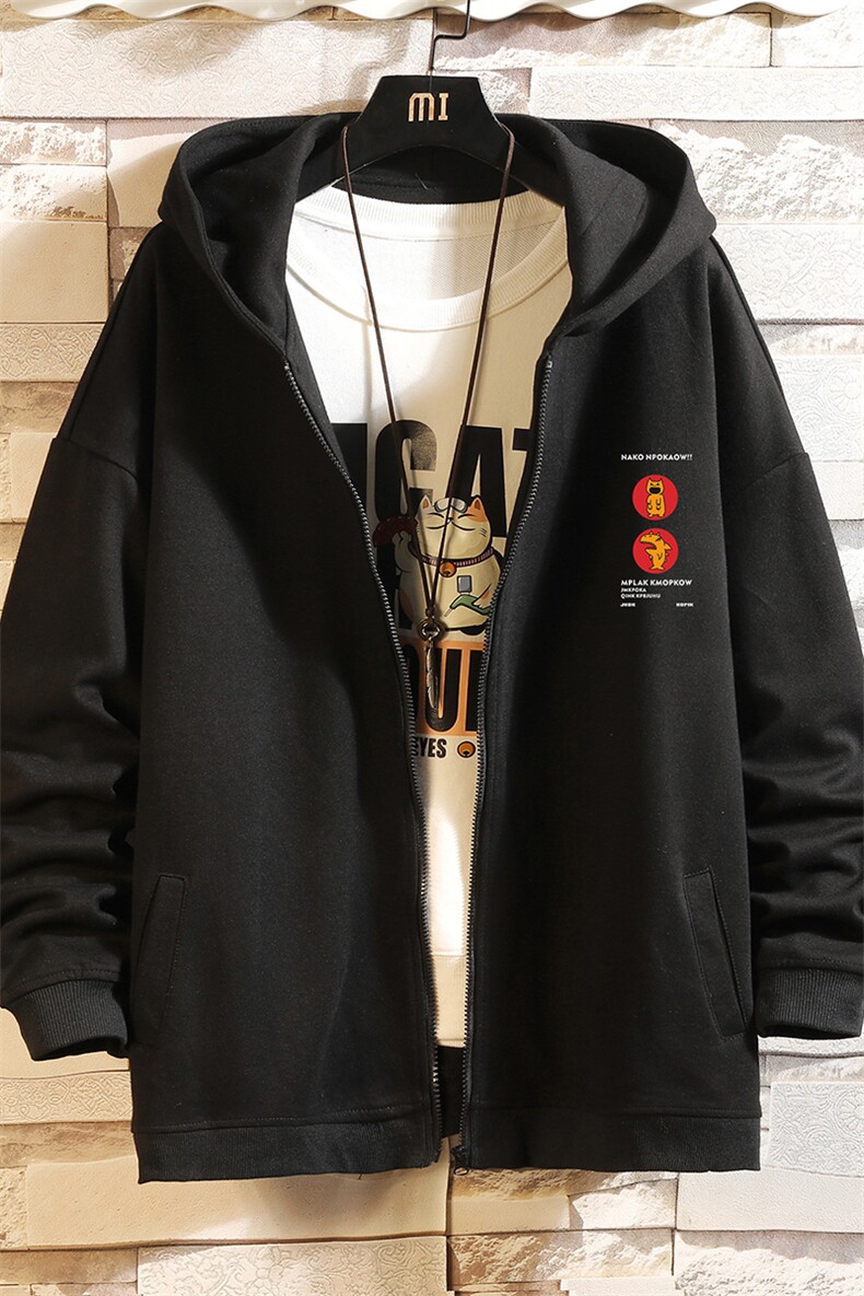 KS21093-P38连帽开衫卫衣男运动外套大码班服砖墙挂拍,男装卫衣,电商A040A