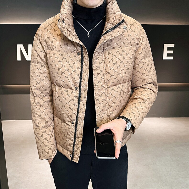 店主风冬季新款时尚立领短款羽绒服男士保暖外套B328-9901-P165,男装羽绒服,电商B328