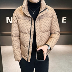店主风冬季新款时尚立领短款羽绒服男士保暖外套B328-9901-P165，男装羽绒服，电商B328