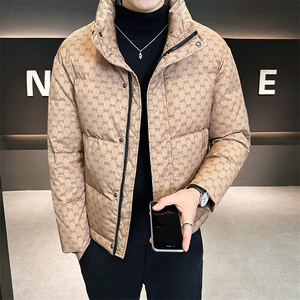 店主风冬季新款时尚立领短款羽绒服男士保暖外套 B328-9901-P165图片