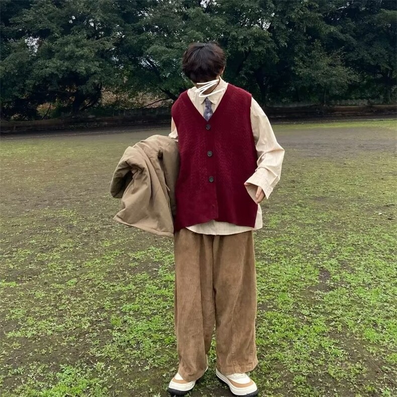 1506A/GMY1060/P52秋冬新款男士V领开衫背心毛衣,男装背心/马甲,星座1506A