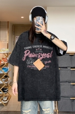 中性2026夏季新款水洗短袖T恤男女夏装美式宽松半袖体恤S180-P38，男装T恤，电商A233-1