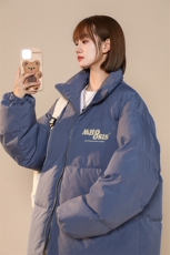 中性风23冬季时尚百搭宽松字母印花潮流棉服外套MY2055P85控118，男装棉衣，A247A