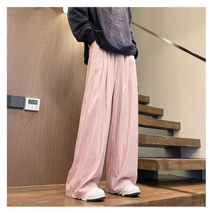 8XL-M 特大码风棉麻裤男长裤子宽松直筒型休闲拖地裤k955P65图片