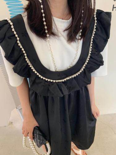 荷叶边花朵裙，女装，HE