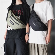 新款复古帆布包个性港风情侣胸包运动腰包韩版潮酷包，鞋类箱包帆布包，星座510A-2