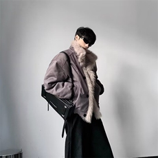 座山雕棉服男款冬季加厚连帽毛领外套痞帅夹克棉衣网B125-P103，男装夹克，星座910-1