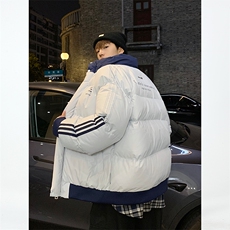 MF01-P128秋冬男女款加厚保暖棉衣宽松面包服棉袄外套，男装棉衣，电商B327