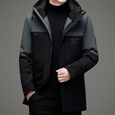 BAMJ-19235钱塘2020-2中年男士冬季厚款商务休闲羽绒服P275，男装羽绒服，钱塘207-2