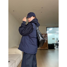 现货5W件冬季三防硬挺boxy短款立领棉衣马夹外套加厚马甲保暖棉服，男装棉衣，电商A486-1