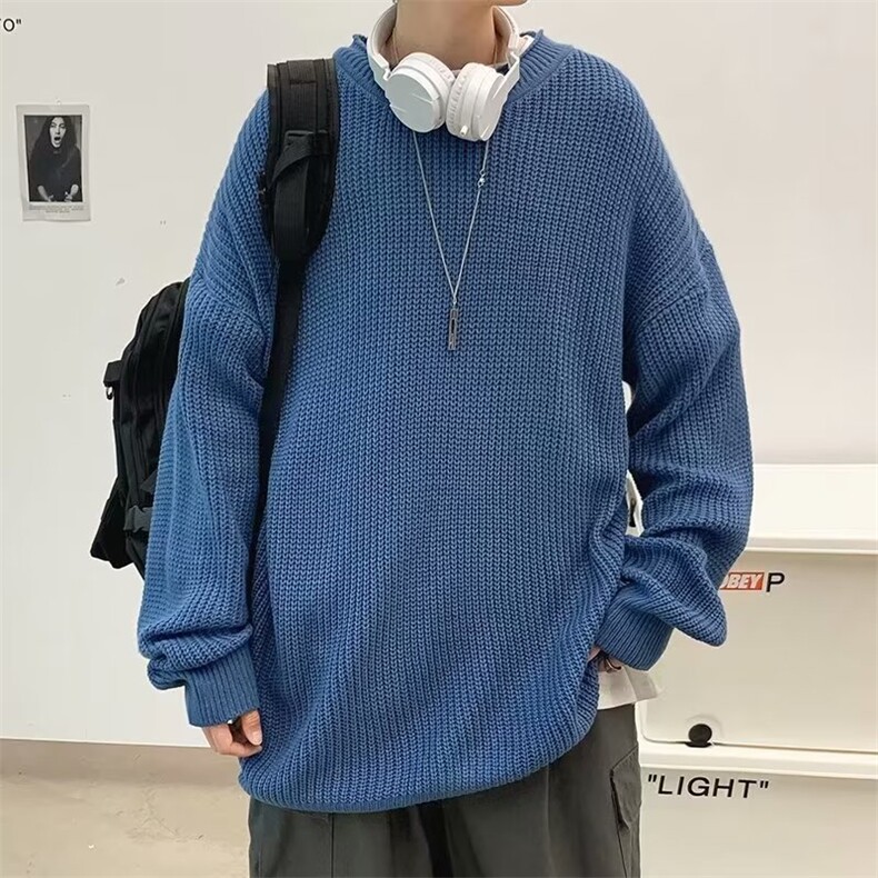 圆领毛衣男慵懒风休闲针织衫X803P40,男装针织衫/毛衣,星座1116-2