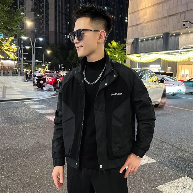 工装外套男新款潮流短款夹克衣服男士春秋款上衣,男装夹克,星座1013