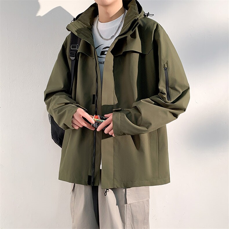 新款男女高品质户外登山服青少年学生冲锋衣夹克外套HS6606-P65,男装夹克,星座1206（原A206）