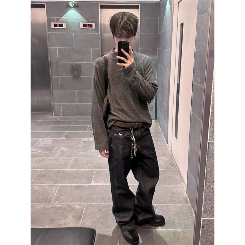 JY335-P45利领毛衣针织衫男慵懒高级打底休闲百搭,男装T恤,星座1501-3