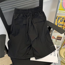 机能工装短裤男女夏季冰丝速干五分运动裤子大码日系潮牌痞帅中裤，男装牛仔裤，星座601-2