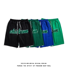 1白底短裤男大码M-5XL中性风男士中裤男潮流五分裤DK7713P37控49，男装牛仔裤，星座226-2