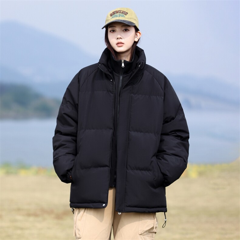 现货二开抖音得物供视频三防加厚假两件立领棉衣棉服LL907,男装棉衣,电商A486