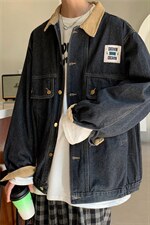牛仔外套男春秋季韩版痞帅百搭工装夹克潮牌复古上衣W2006-P56，男装夹克，星座512-4