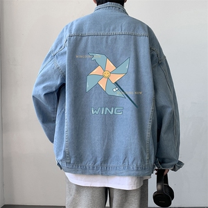牛仔夹克男大码牛仔外套男茄克 NJ77112-P60图片