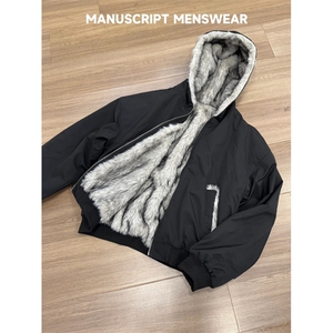 狼毛座山雕“一件过冬”1500G环保貂毛棉服 D328-Y995-P128图片