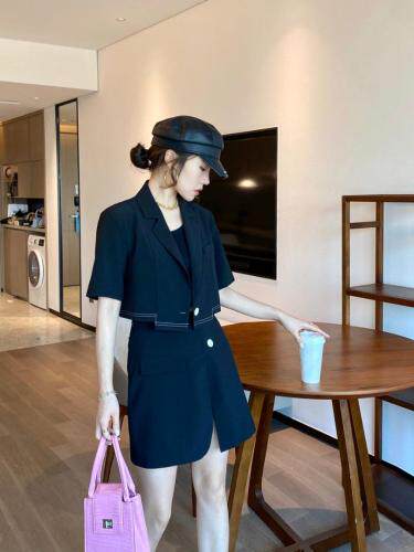 套装洋气，女装职业装，露彩