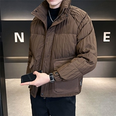 2025冬季新款羽绒服男立领白鸭绒保暖外套休闲B317/58088/P175，男装羽绒服，电商B317