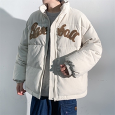 光影2023冬季新款毛巾绣立领棉衣玉米格加厚棉服外套MYTC157P95，男装棉衣，电商B220