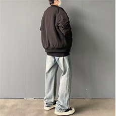 潮牌阔腿牛仔裤男夏季薄款美式高街裤子男直筒休闲长裤T7422-p42，男装牛仔裤，星座1008