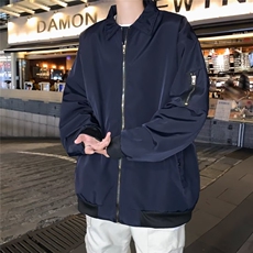 冷淡系高级感外套男正肩大码痞帅夹克翻领潮牌复古宽松服W33/P55，男装夹克，星座506