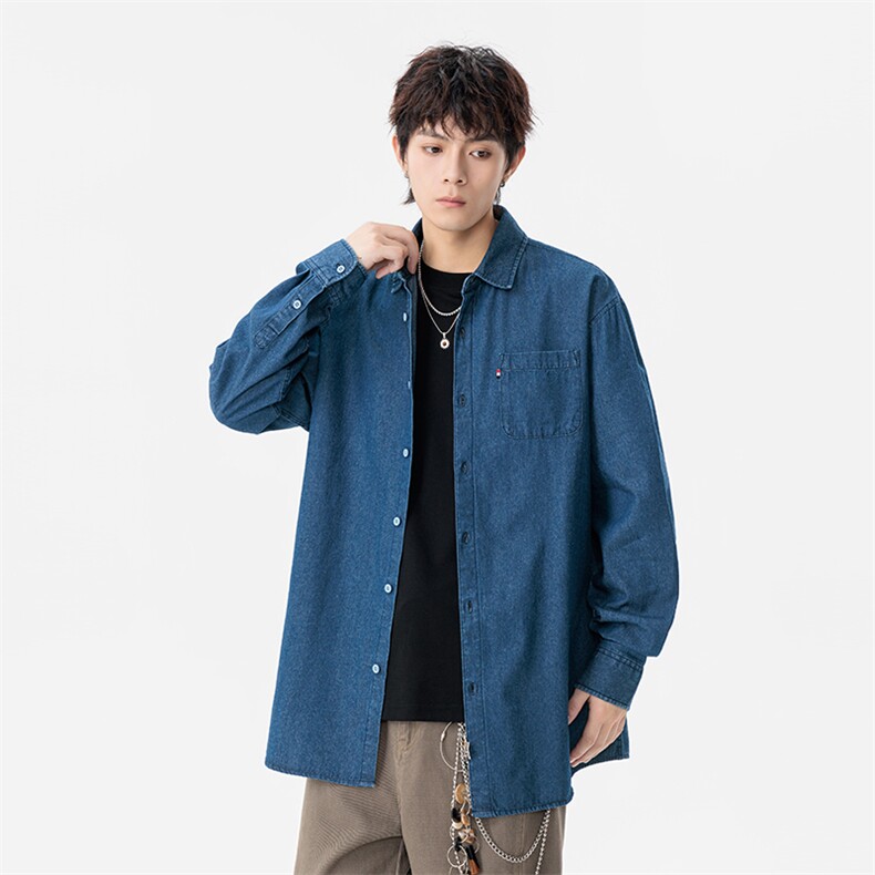 牛仔衬衫现货深度库存当天配齐跑量款DS-C323-1-N89-TP45,男装衬衫,电商C323-1