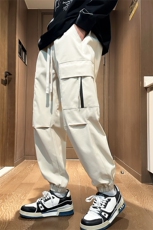 春款港风休闲裤宽松运动裤拖地裤束脚裤男KP838P50，男装休闲裤，星座1204-3
