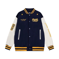 现货DJM400-批75夹棉加厚毛呢刺绣棉服外套夹克，男装夹克，星座603-2