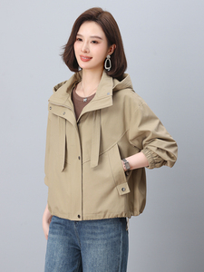 （专柜发货）短款风衣外套女春秋2024年新款韩版宽松显瘦洋气休闲图片