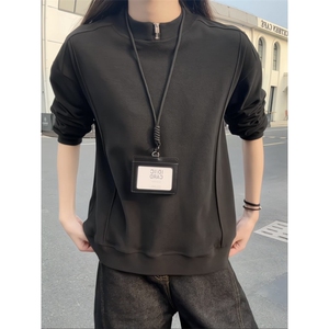 冬季保暖设计感拉链内搭双面德绒打底衫男女潮XZ811A-DR06-特P28图片