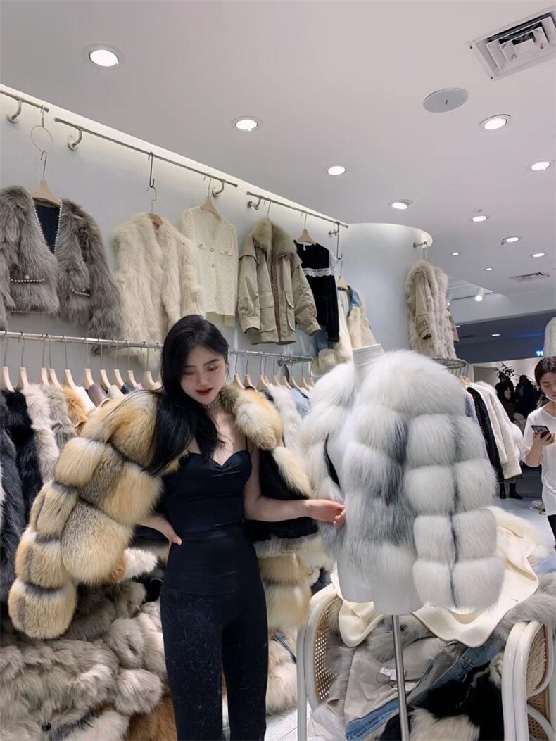 冬季进口丹麦狐狸毛外套，其它，邱小姐