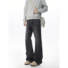 C315-W509现货特P38微喇袋花高质量猫须马骝牛仔裤(特P38限78)6，男装牛仔裤，电商C315