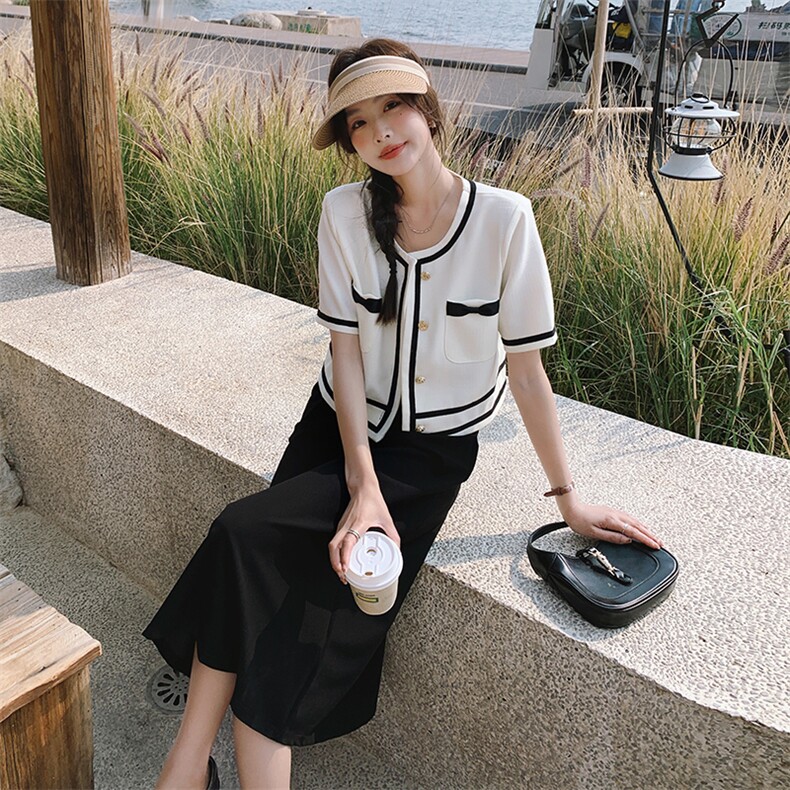 【新款现货】法式简约大气小香风套装088-2336P145K218,女装套装/套裙,2C088