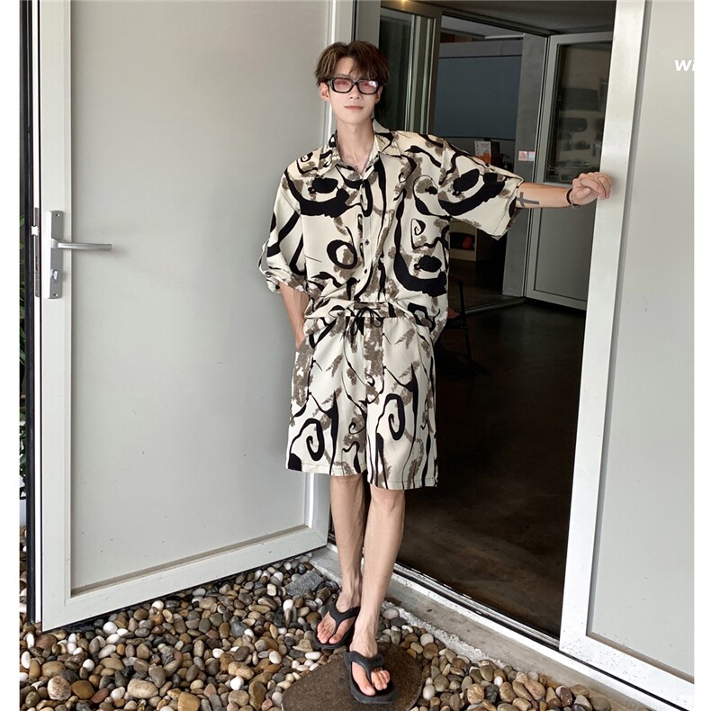 泼墨套装TZ77808特P45衬衫DCS77809特P27DK77810特P18套装控88,男装衬衫,星座226-1