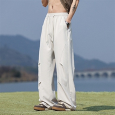 2025新款潮流休闲裤男款宽松直筒阔腿运动卫裤男士Q29099-特P30，男装休闲裤，星座610（原A335）