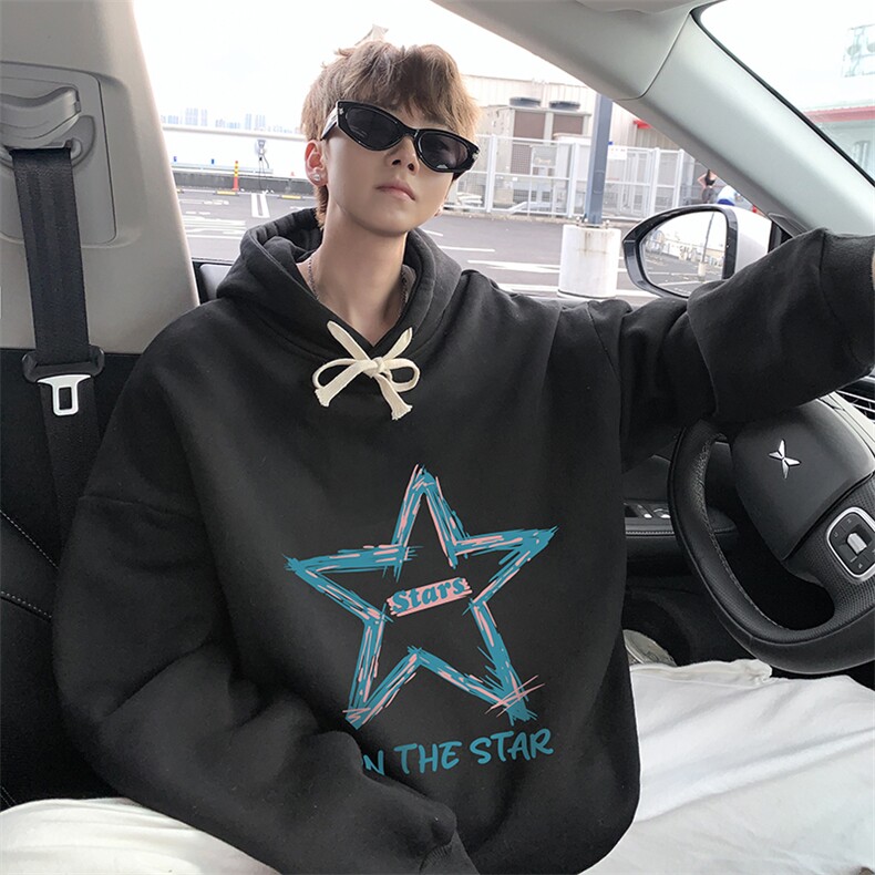 8XL连帽卫衣男大码胖子帽衫大号运动服WY2340-P35加绒款-P40,男装卫衣,电商A040